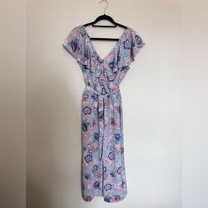 Floral Ruffle Luxology Romper
